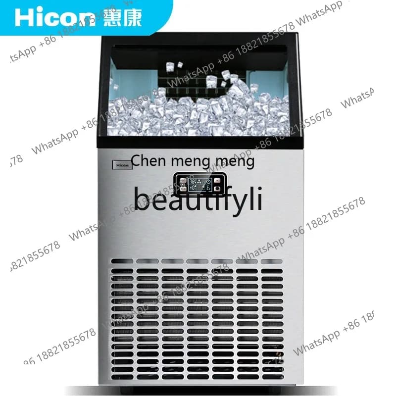 Ice Maker Large Commercial Milk Tea Shop Bar Large Capacity Small Ice Cube Making Machine