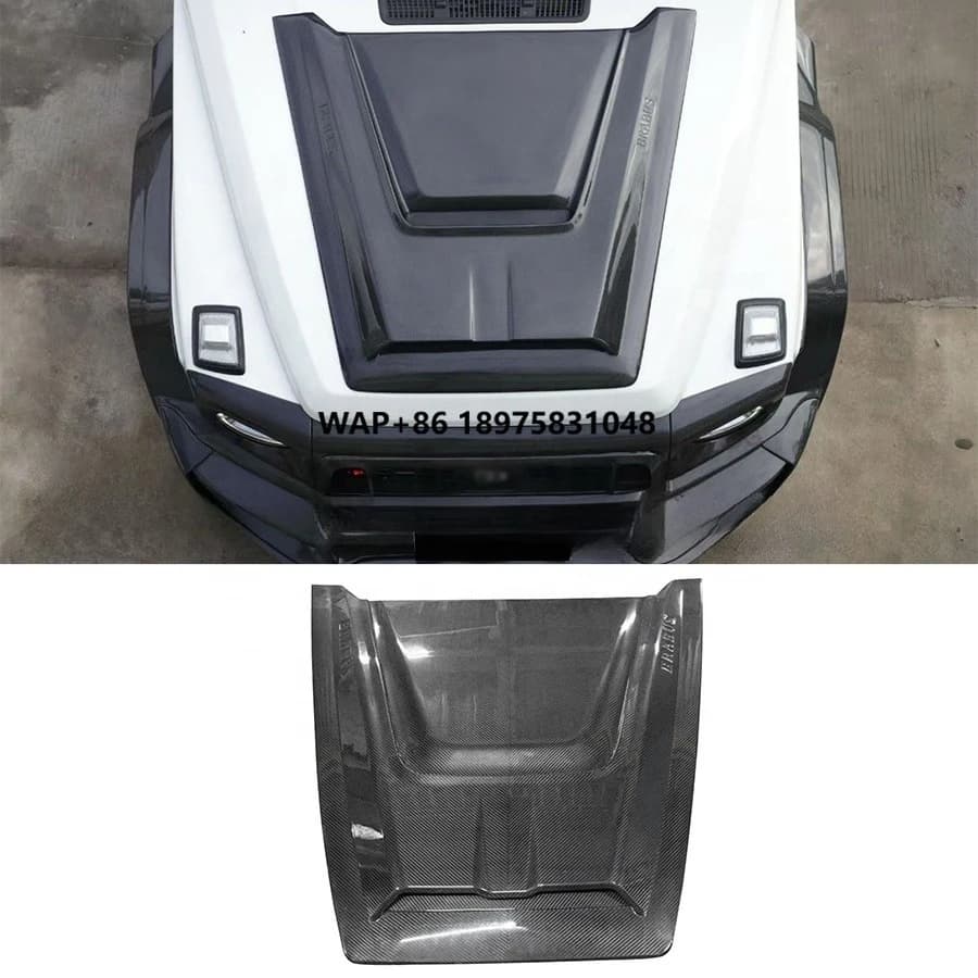 For G-Class W465 G63 B800 B900 2025+ New B-Style Carbon Fiber Front Hood Bonnet Air Vent Cover Car Bodykit