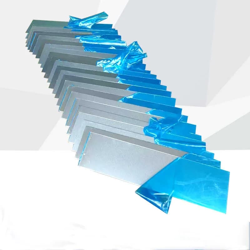 1060 Pure Aluminum Plate Thin Aluminum Alloy Sheet Length 50 100 120 150mm Thickness: 0.5  1  1.5 2 mm