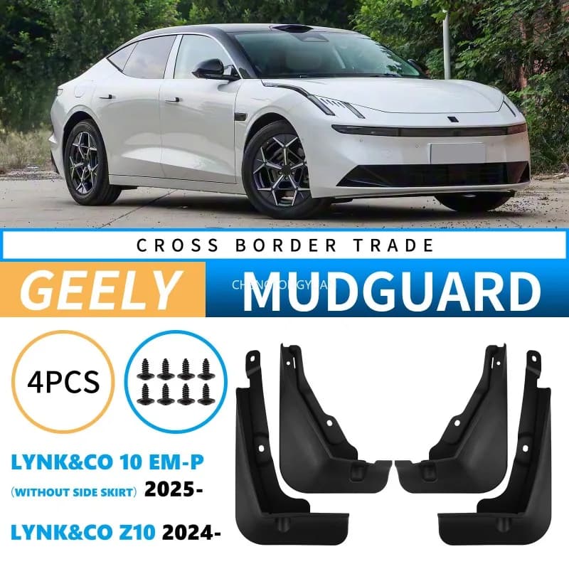 For Geely Lynk & Co Z10 2024 10EM-P Car Front Rear Fender Mud Flaps Splash Guard Mudguards Baking Paint Mudflap Auto Accessories