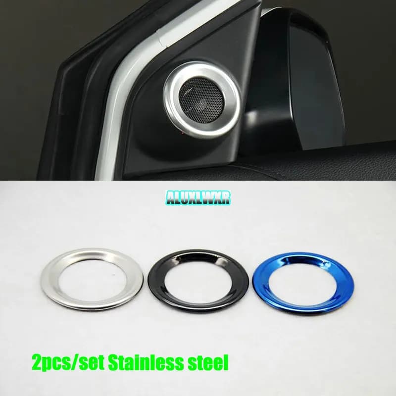 Interior Inner Door a Pillar Stereo Speaker Ring Cover Trim Car-styling Stainless Steel 2018 2019 for HONDA CRV CR-V 2017 2020