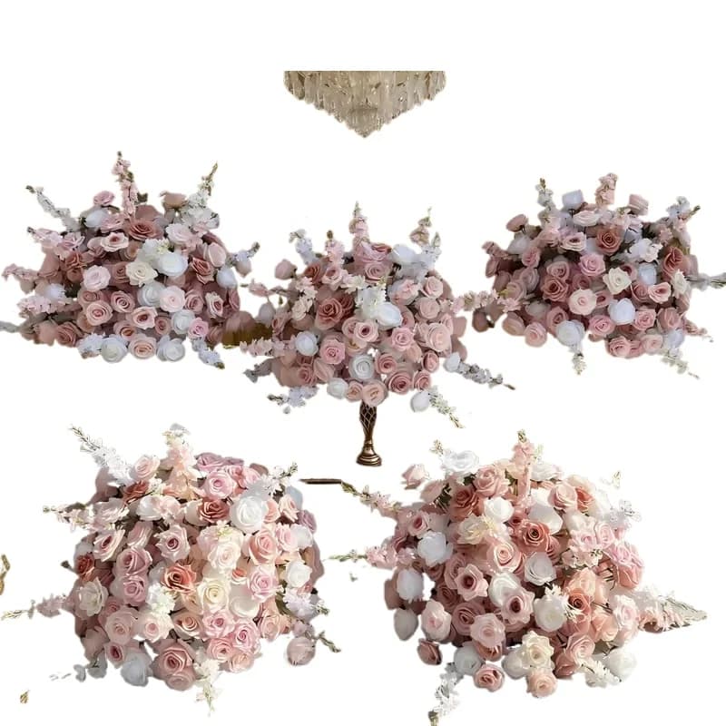 for Luxury Silk Artificial Flower Ball High Quality Decorative Wedding Table Ornament Supplies Popular Factory Wholesale