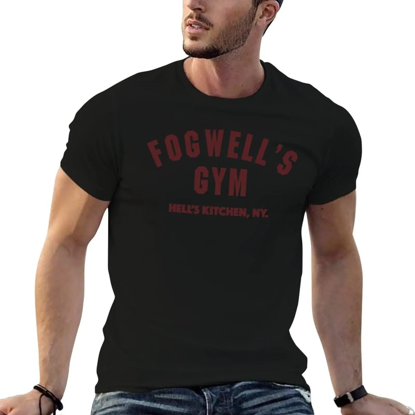 Fogwell's Gym, Hell's Kitchen T-Shirt Short sleeve tee boys whites men clothes