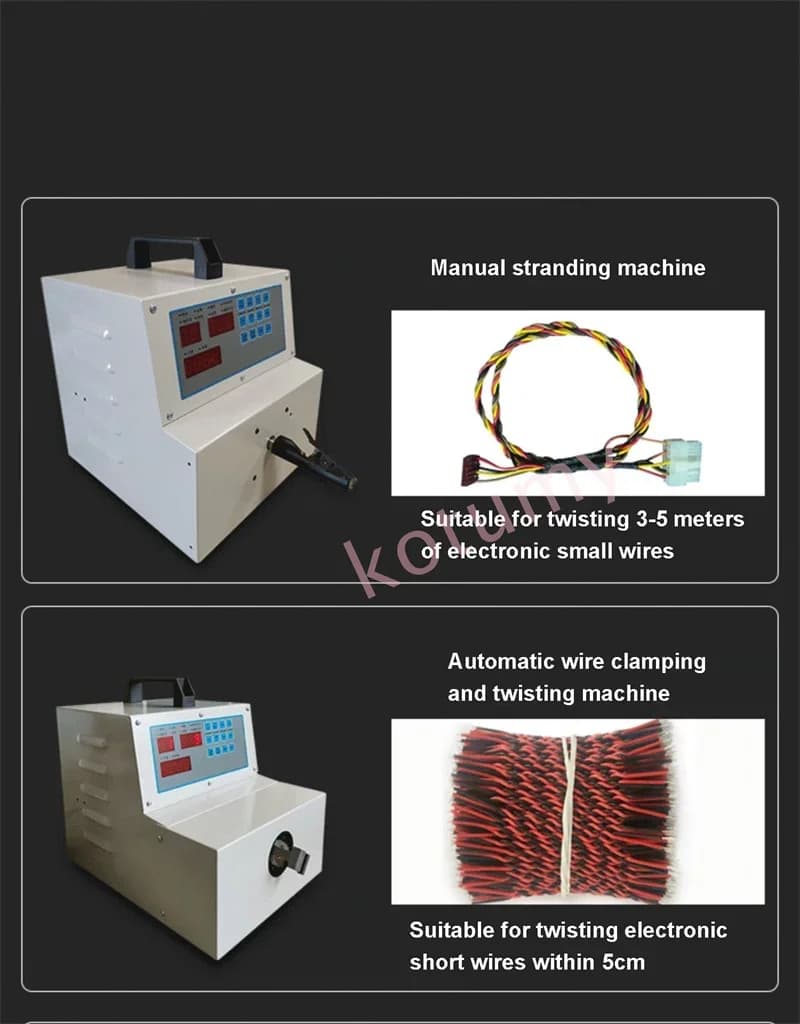 Wire Winder Microcomputer Automatic Coil Wire Winding Machine High-speed Twisting Machine Cable Wire Twister 110V/220V