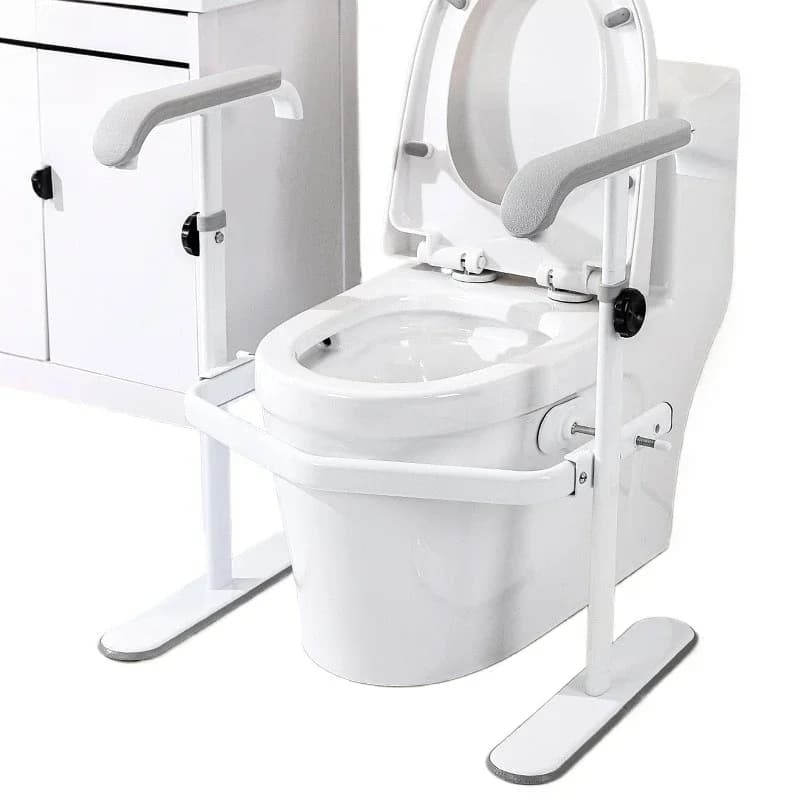 Toilet handrail shelf elderly home safety railing