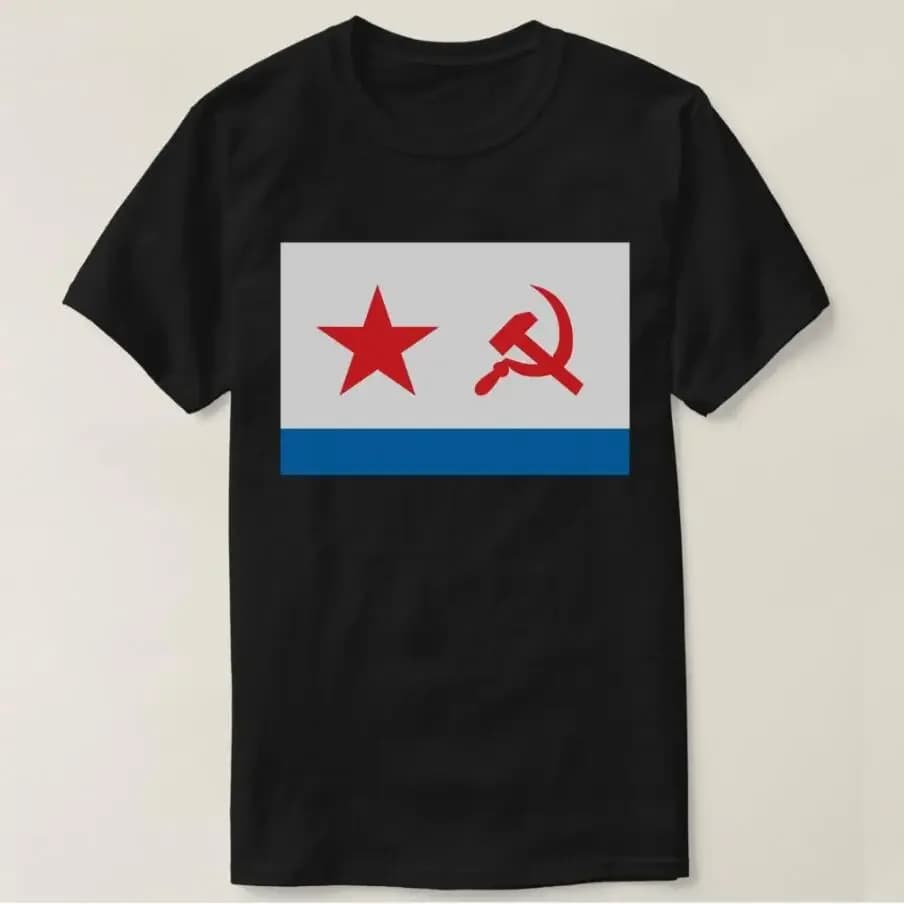 USSR Russia Naval Jack Men T-Shirt Short Sleeve Casual Cotton O-Neck Summer T Shirts