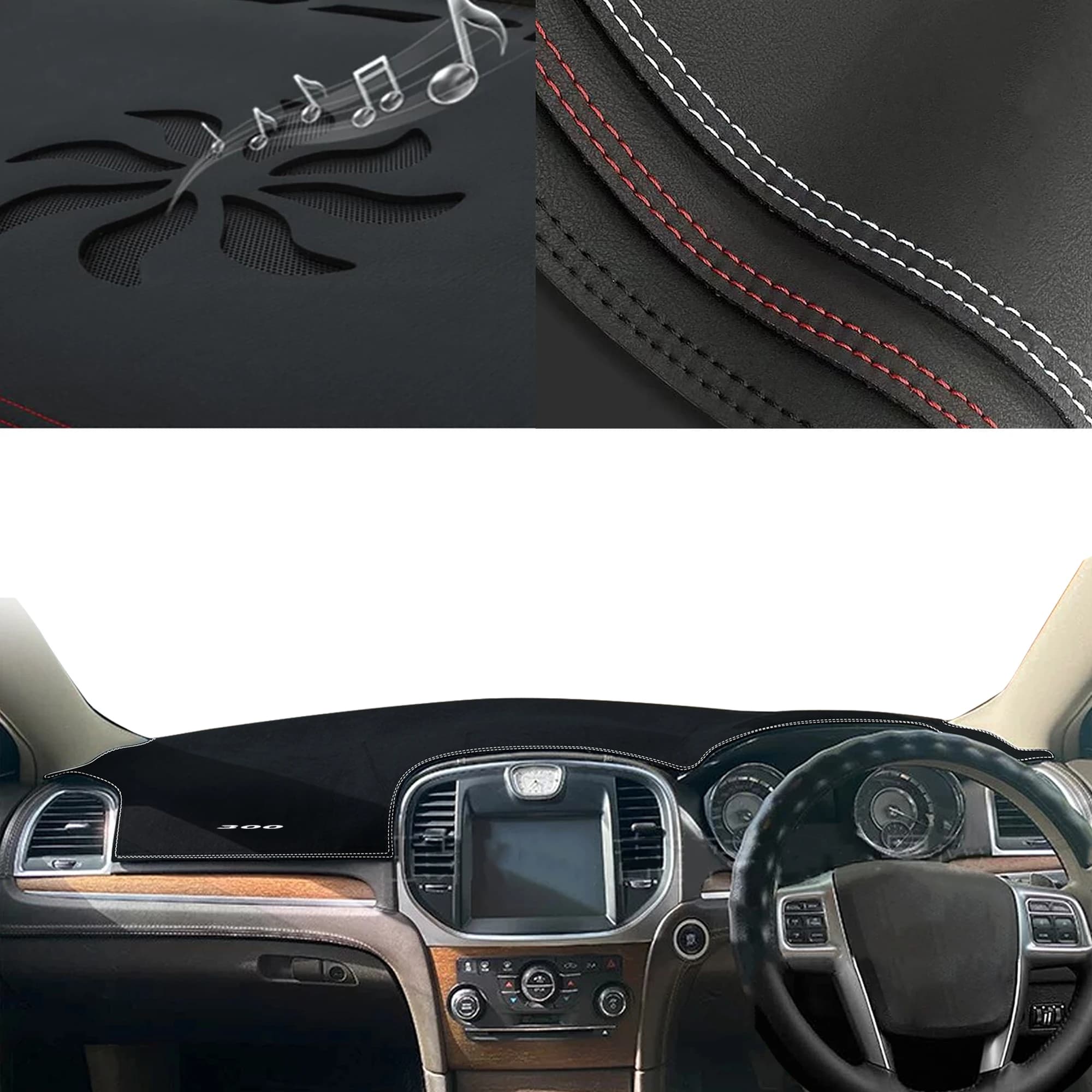 for Chrysler‌ 300C 300 300S SRT Touring Special Customized Dashboard Cover Anti‑Glare Sunshade Pad Dash Mat Interior Accessories