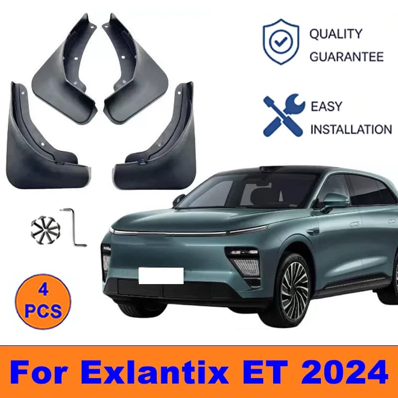 4Pcs Mud Flaps For Exlantix ET 2024 - Splash Guards Front & Rear Wheel Fender Mudguards Car Exterior Protection Accessories