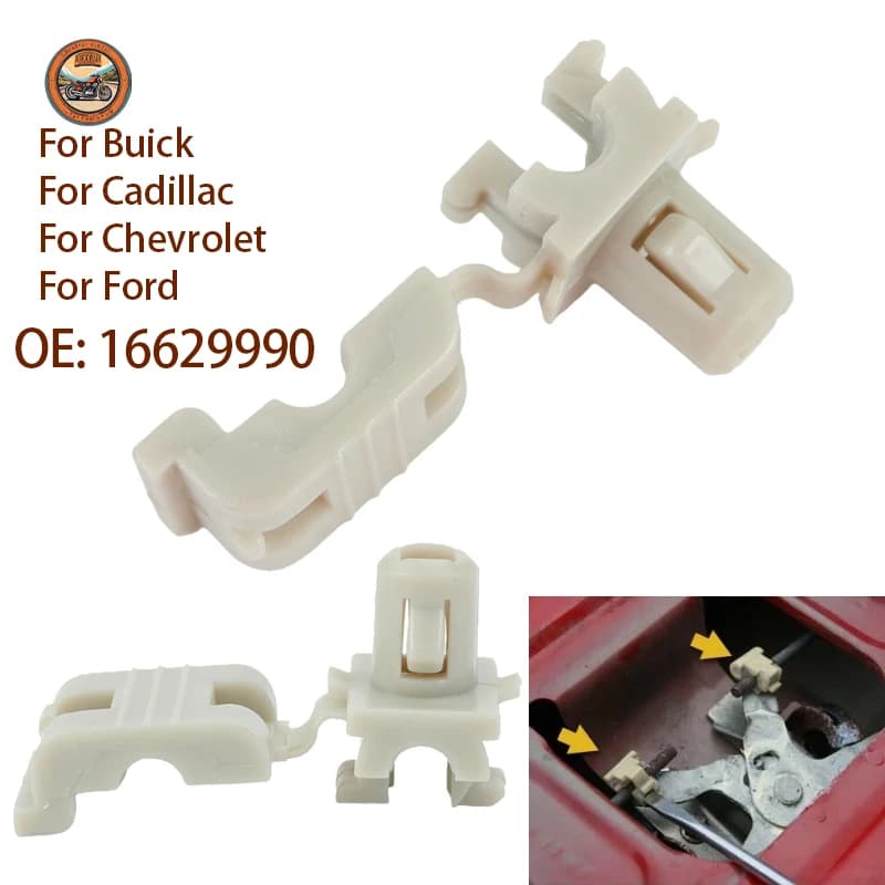 2Pcs Car Tailgate&Door Lock Rod Latch Clips 16629990 For Ford F150 F250 F350 F450 Buick Cadillac Chevrolet Plastic Fixing Clip