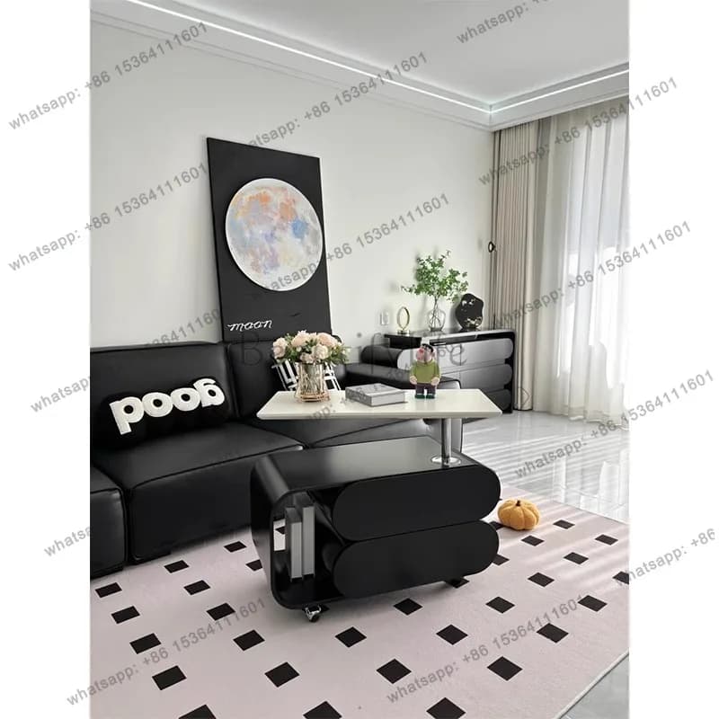 living room household small apartment modern simple light luxury high-end exquisite small coffee table combination