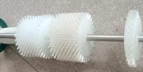 Steel Wire & Soft Nylon Brush Wheel With Shaft Industrial Shoe Washer Accessory For Shoe Groove Upper Surface Cleaning