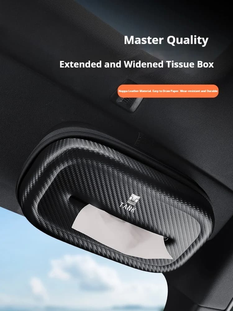 Car 3D stereoscopic Extra-Long & Large tissue box For Tank Great Wall 300 400 500 700 Hi4T 300 400 500 700 HiaZ Auto Accessories