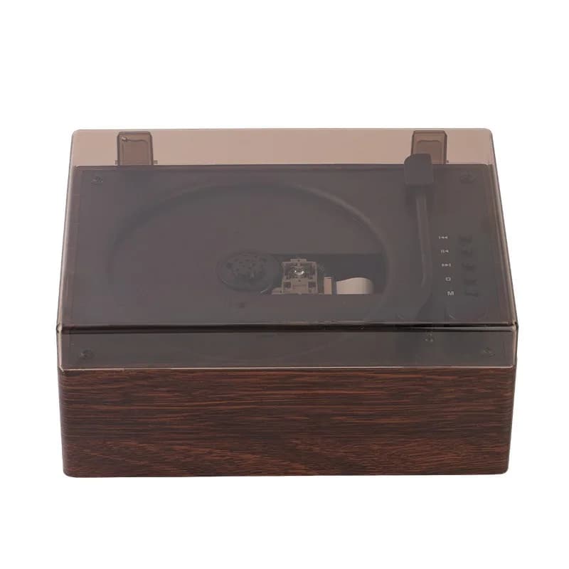 Vintage Album CD Player, Vinyl Bluetooth Speaker, Turntable, Disc Player, Rechargeable Home CD
