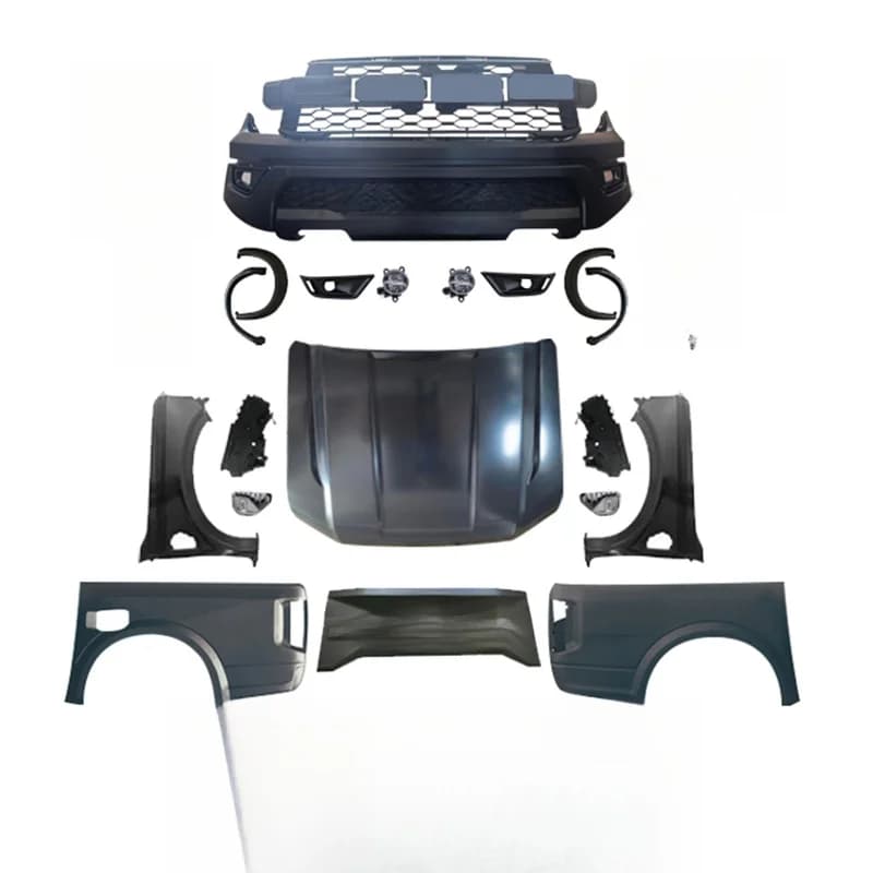 High Quality Pickup Body Kit For Ranger T6 T7 T8 2012-2021 Upgrade To 2020 Ranger Raptor Exterior Accessories