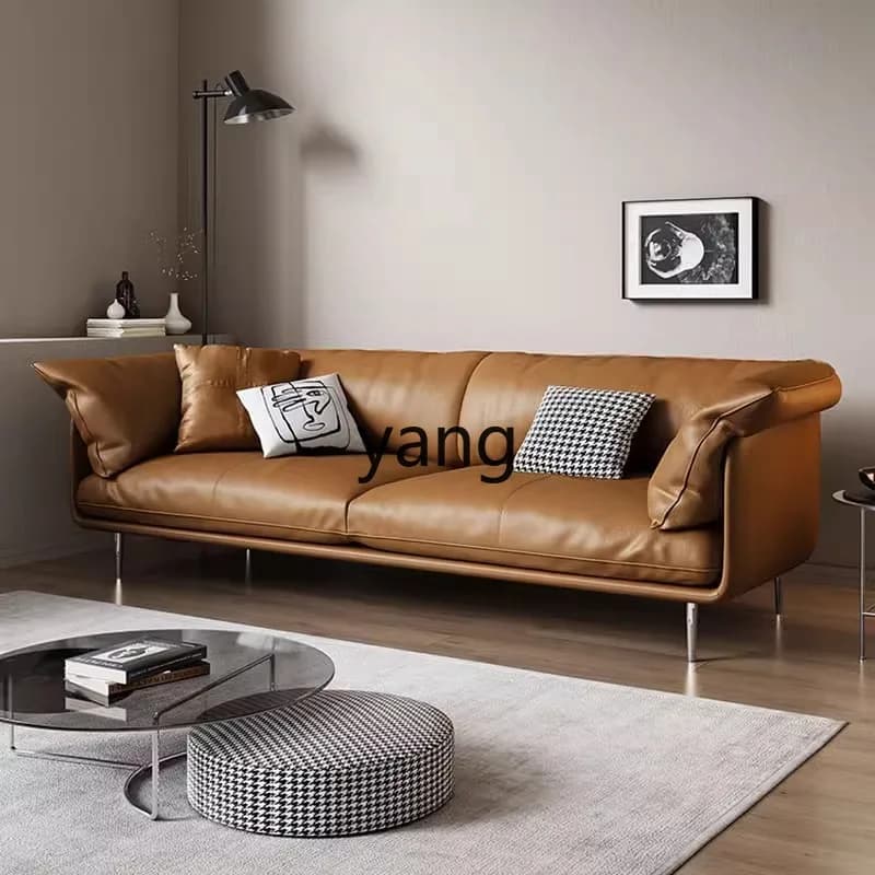 CX  Italian black office sofa simple modern business reception three-person straight row combination