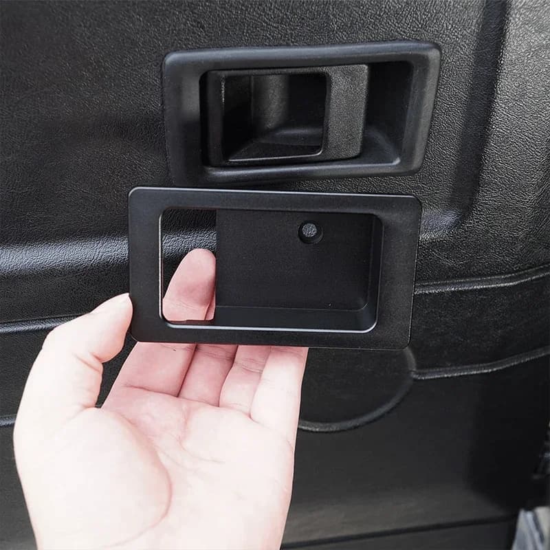 2Pcs/4Pcs Aluminum alloy For Land Rover Defender 90 110 2004-2018 Car interior door bowl decoration sticker car accessories
