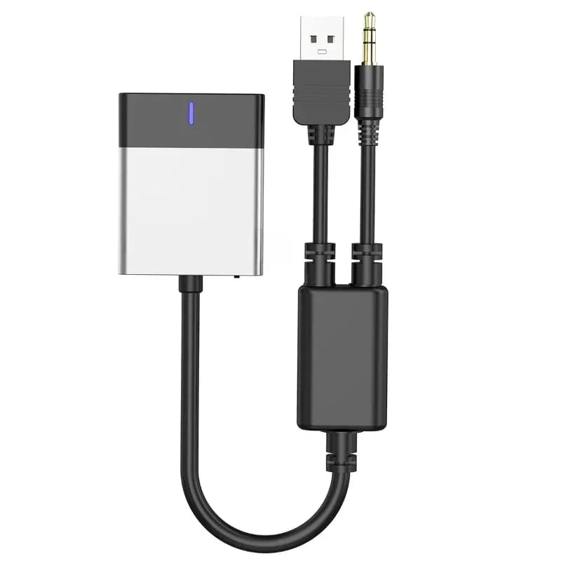 Bluetooth Car Kit Audio Bluetooth Adapter Wireless Assist BMW SUV with USB and 3.5mm jack cable