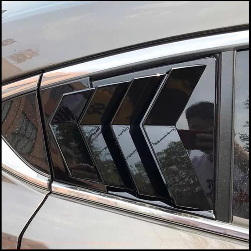 Car styling For MAZDA 6 Sedan 2014-2022 Rear Door Window  Louver Shutter Vent Cover Trim Decorate Auto Accessories