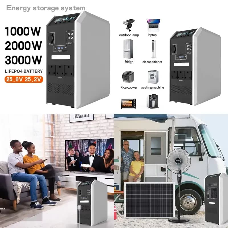 SHENHAUR Outdoor Mobile Power Station 1000W 2000W 3000W LiFePO4 UPS Lithium Ion Battery Energy Storage Power Supply