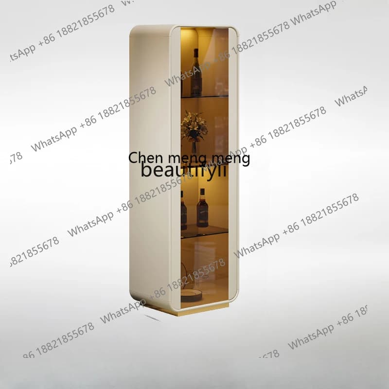 X Light Luxury Wine Cabinet Wall-Mounted Guest Restaurant Storage Porch Cabinet Modern Fashion Double Door High-End Italian