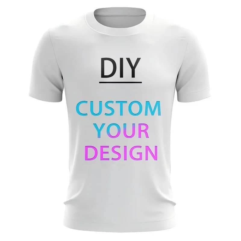 Customize your own crew neck t-shirt with your own graphics XXS-6XL