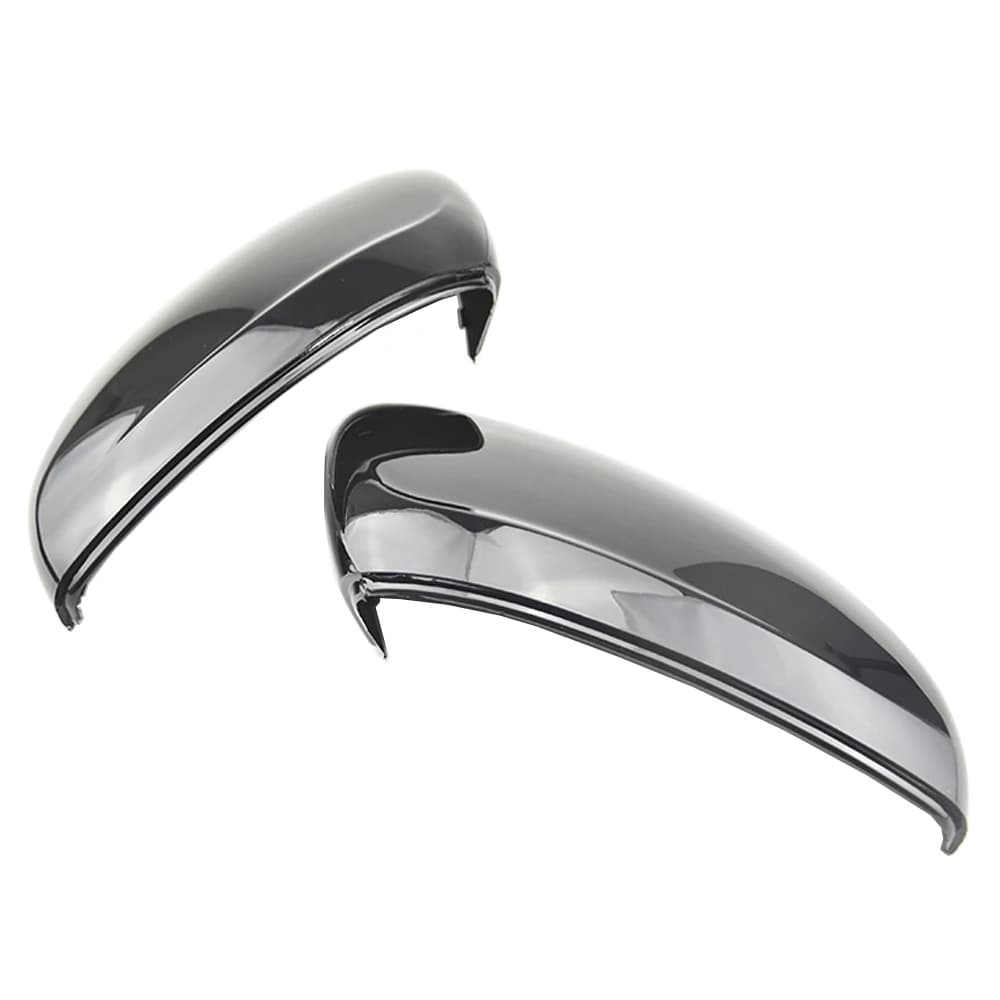 1 Pair Gloss Black ABS Rearview Side Mirror Cover Cap Trim Fit for Peugeot 208 2008 Citroen C3 2016 2017 2018