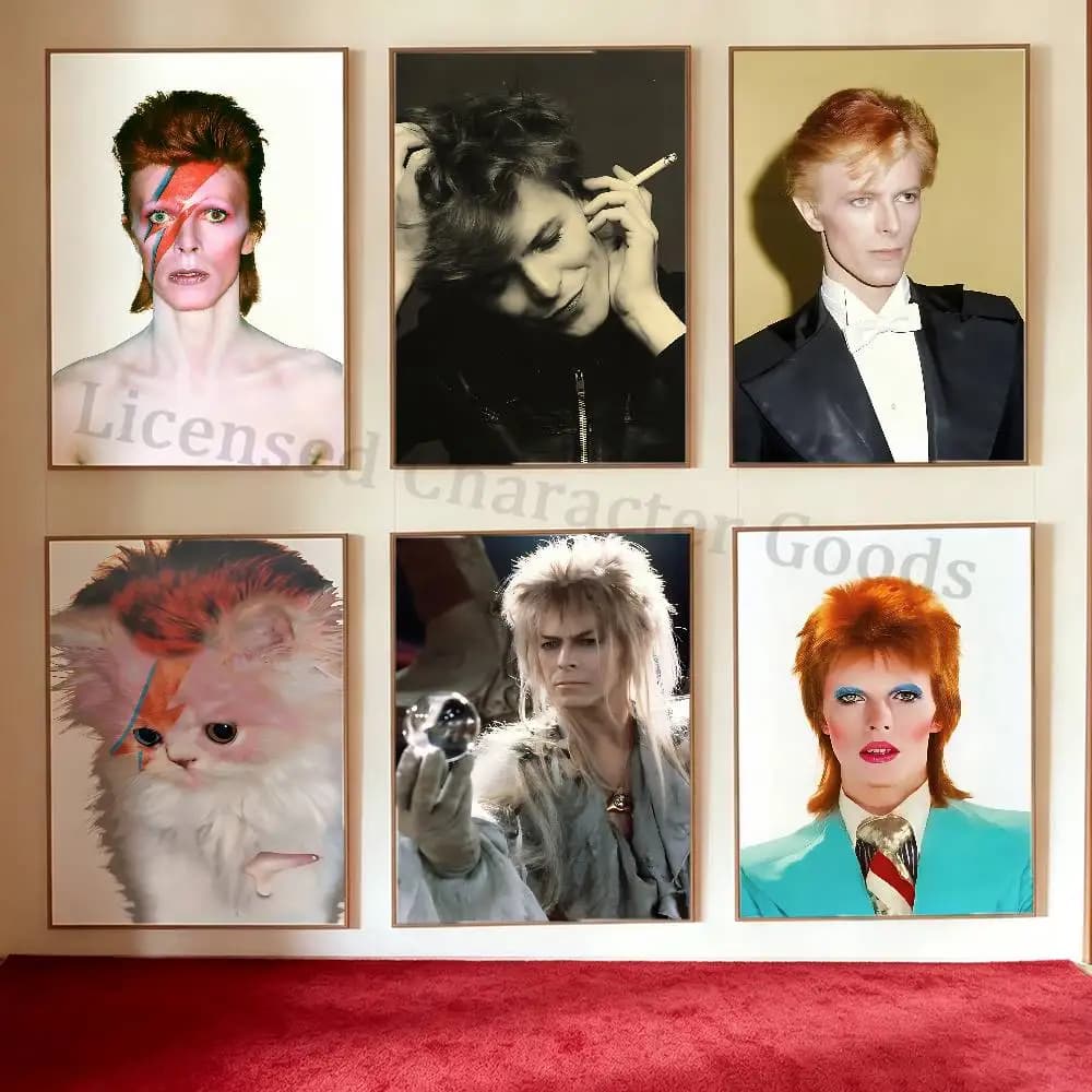 D-DavidS B-BowieS Poster High Quality Wall Art for Home Office Bedroom Living Room Hallway Bar Perfect Gift