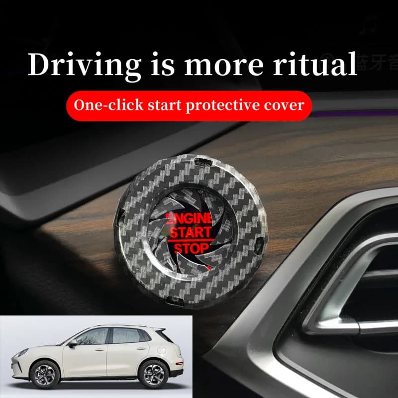 FOR ORA Car one-button start decorative ring knob-type decorative cover ignition device switch hidden protective cover