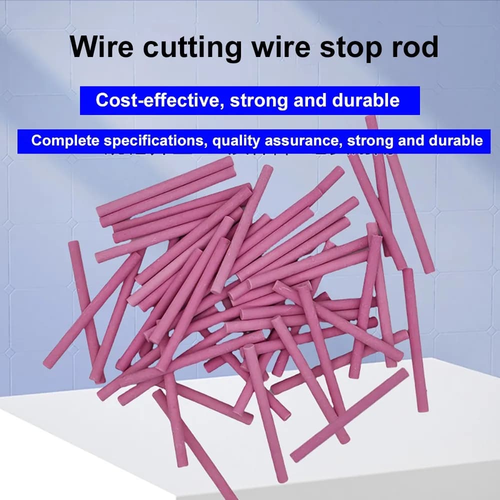 5pcs 4x30/4x40/4x50/3x50 Wire Cutting Accessories Fast Wire Rod Red Ceramic Wire Rod