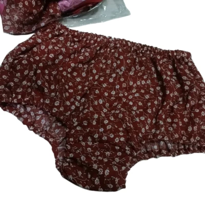 Handmade Large Size Pure Cotton Briefs High Crotch Deep Waist Bread Pant Comfort Breathable Absorb Moisture Underwear Bloomers﻿﻿