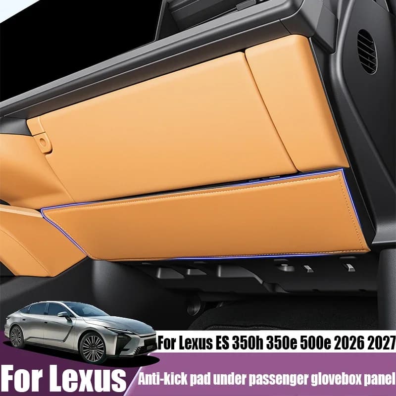 Anti-kick pad under passenger glove box panel car interior decoration modification parts For Lexus ES 350h 350e 500e 2026 2027