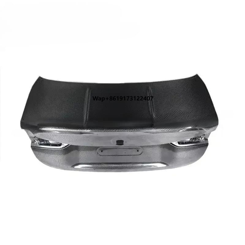 Real Dry Carbon Fiber CSL Style G82 Trunk Cover for G80 M3 G82 M4 Rear Trunk Cover Bodykit Coupe 2021+