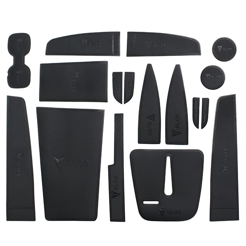 For Changan Deepal SL03 2023-2025 Interior Accessories Cup Holder Mats & Door Pocket Liners Set