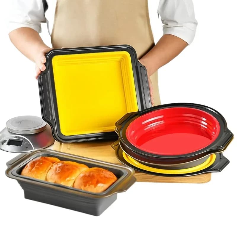 Food grade kitchen silicone baking pan set Professional silicone non-stick baking pan set