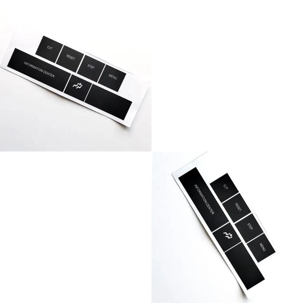 XA6H Scratch Resistant Car Inner Button Stickers Covers Perfectly Fit Central Console