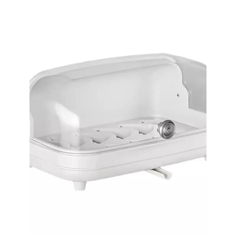 Desktop cup storage rack, tea dust-proof drain tray, glass cup shelf, tea set, water  storage box.