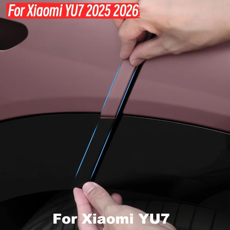 For Xiaomi YU7 2025 2026 Car Door Anti-collision Strip ABS Paint Body Anti Scratch Sticker Modification Car Accessories