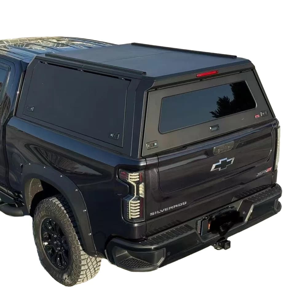 5.5FT 5FT Aluminum Canopy Truck Topper Cap Solid Aluminum for Pickup Tac oma B YD Shark 6 F ord 2015 2023 F150 RAM DMAX Tundra