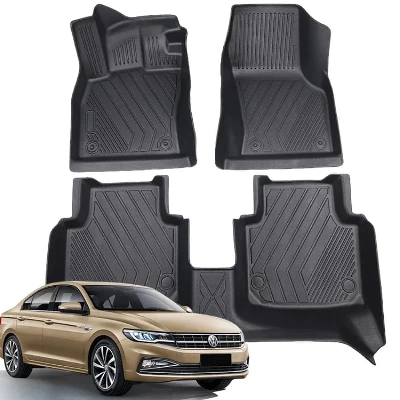 5D leather car floor mat all-weather waterproof XPE carpet luxury 3D car carpet floor