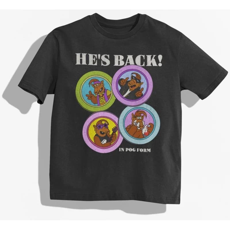 0210 Alf Men's T Shirt Tv Comedy Gordon Shumway Sitcom Cat Series Alien Hipster Tee Short Sleeve 100% cotton  All size tops