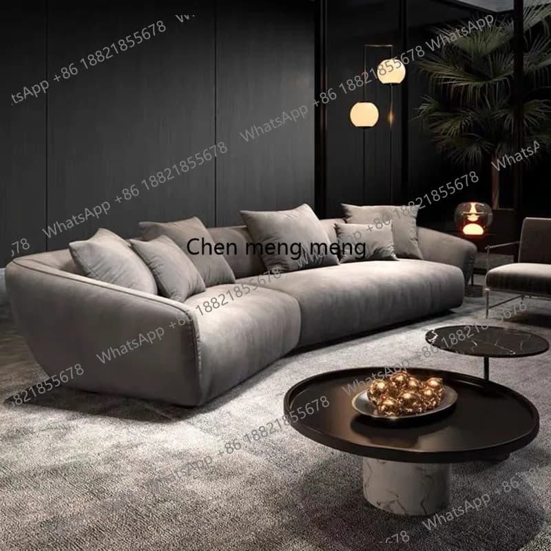 Outdoor Floor Living Room Sofas Curved Garden Lounge Minimalist Sofas Relaxing Hallway Cheap Luxury Wood Divano Home Furniture