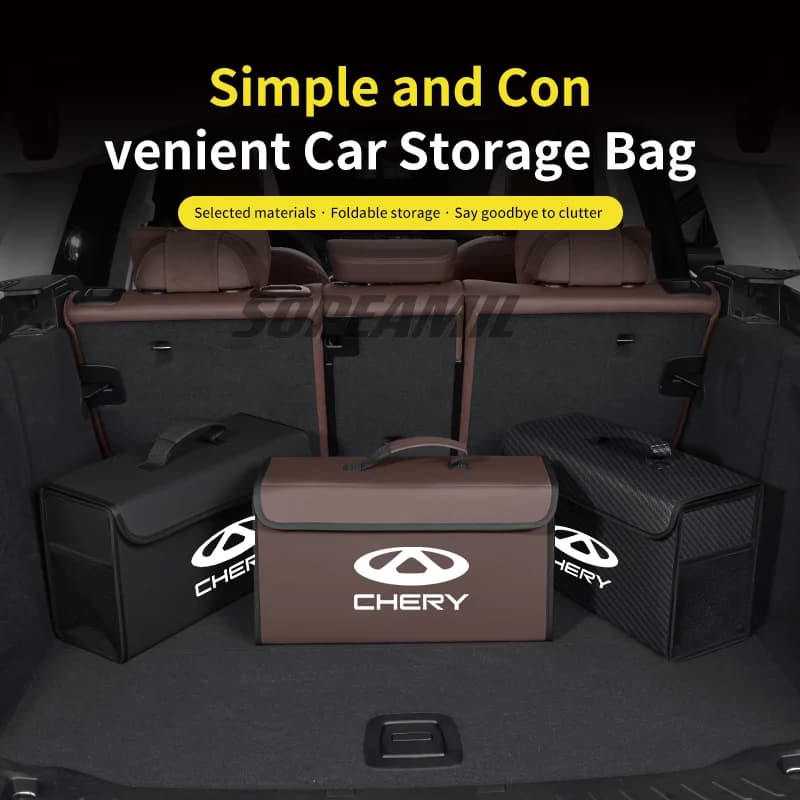 Car Trunk Organizing And Storage Box For Chery Tiggo 3 4 5 7 7Pro 8 Plus Arrizo GX 5x EQ7 Fulwin 2 A3 A5 QQ 3X Auto Accessories