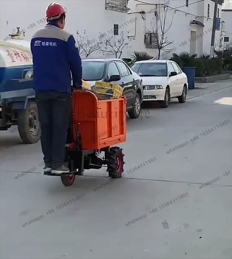 FG JX-8    construction electric trolley ash bucket construction site tipping bucket Lasha culture material flat truck tricycle