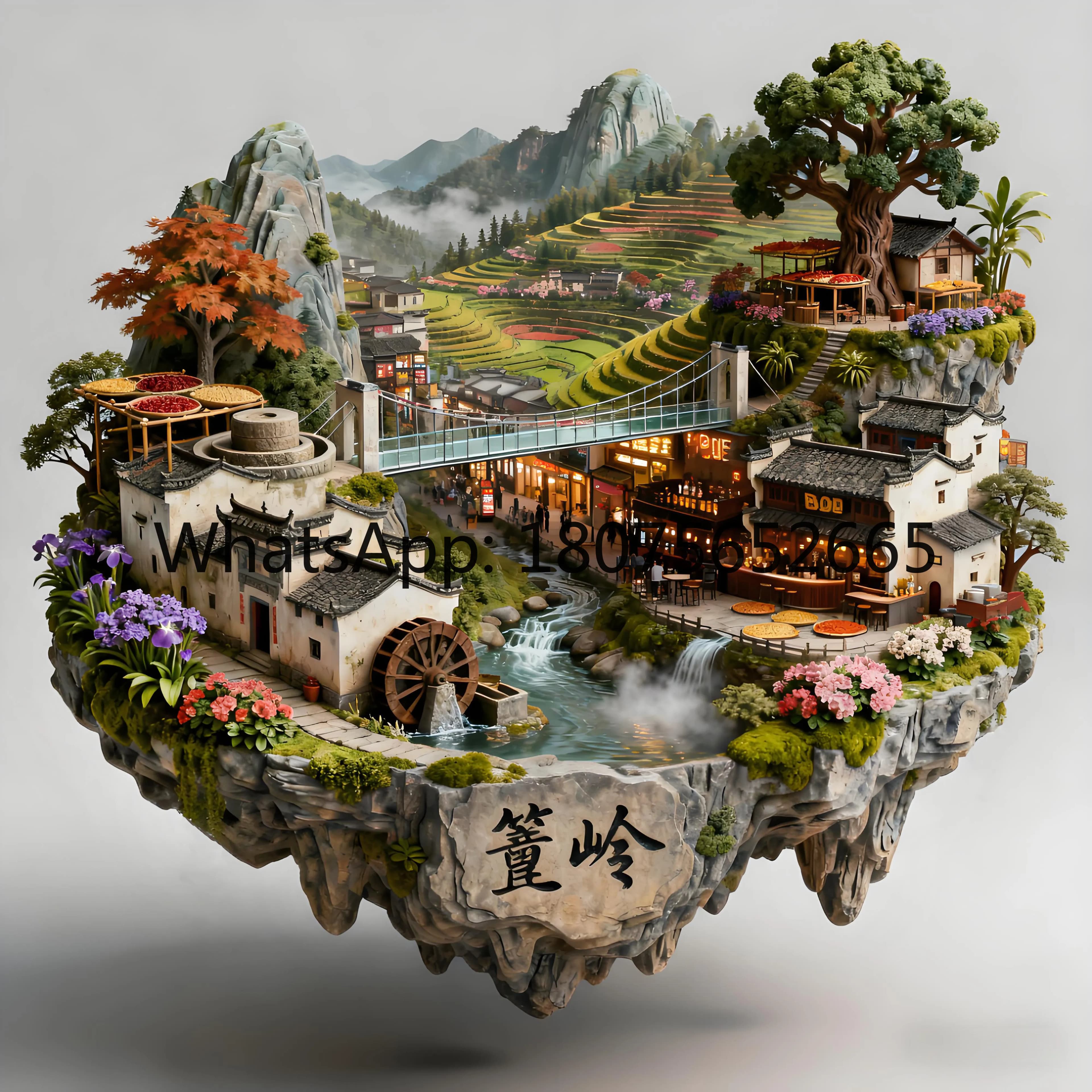 Sanqingshan metal refrigerator magnet relief Jiangxi tourist attractions creative souvenirs