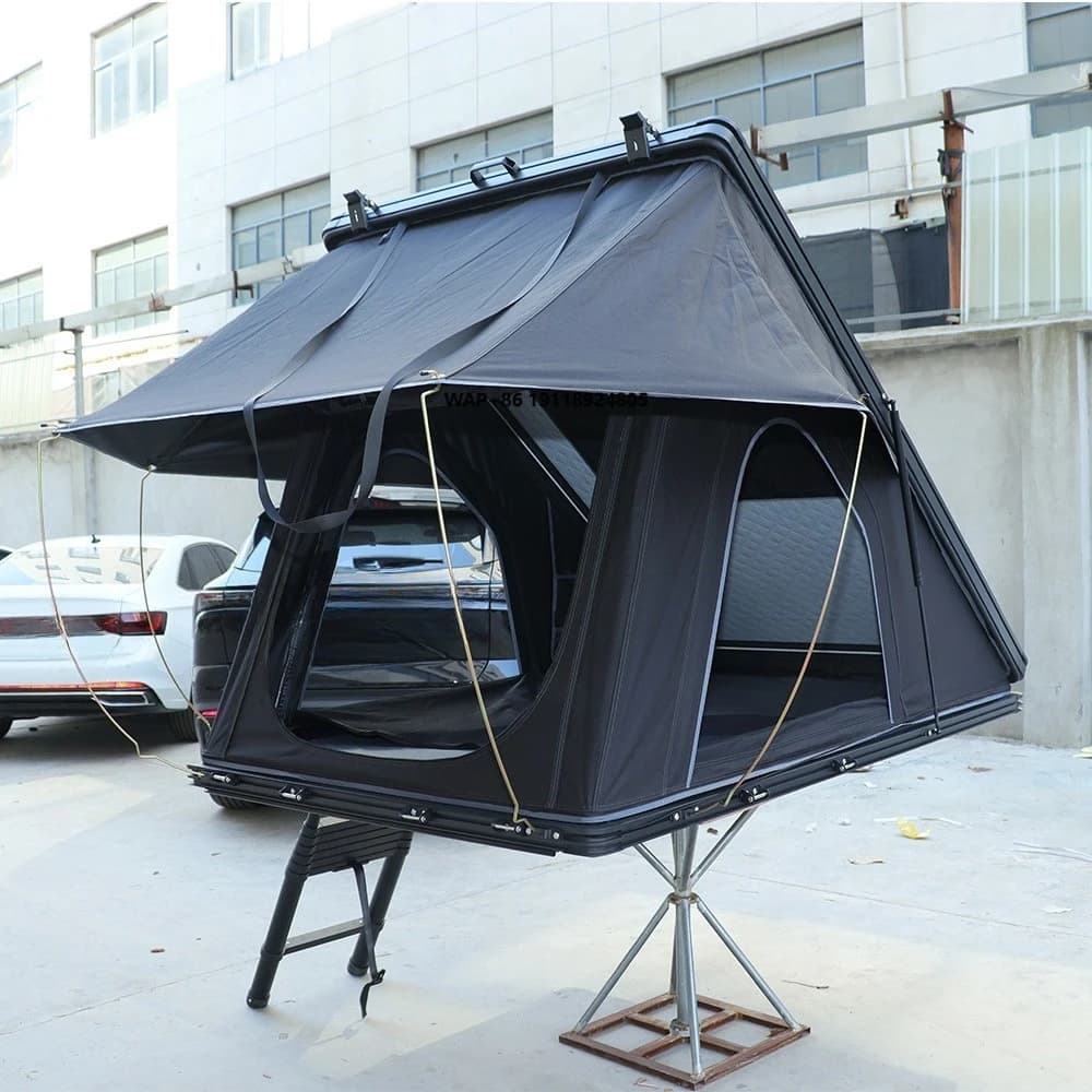 LOGO Custom Available Aluminum Hard Shell Roof Top Tent Wind Resistant off Raod Rooftop Tent for Outdoor Camping