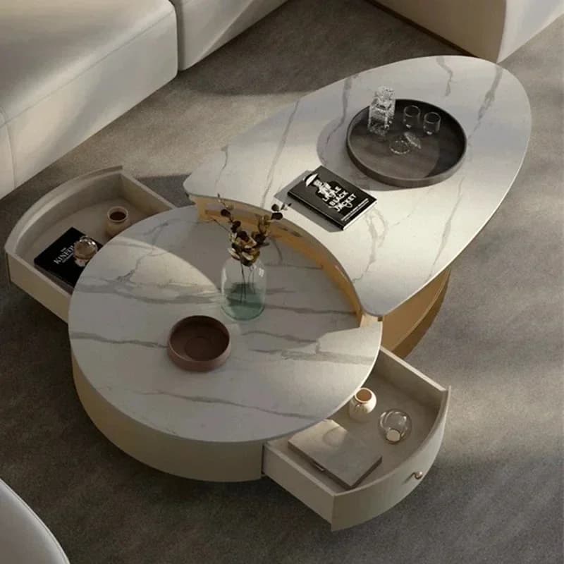 Show Living Room Coffee Tables Storage Luxury Nordic Coffee Tables Minimalist Modern Luxury Couchtisch Postmodern Furniture