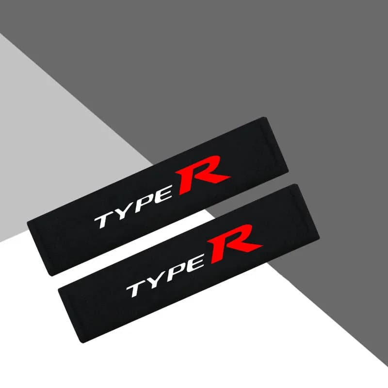 Car Seat Belt Pad Safety Strap Shoulder Cover Soft Mat for Mugen Power Accord Type R Type S Civic FK8 FK2 FN2 EP3 Accessories