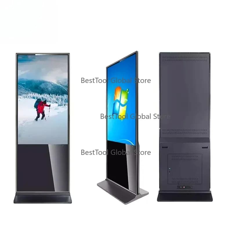 L-CD Advertising Display Inter-active Panel 43-86In-ch Digital Signage Totem Floor Standing Touch LC-D Screen