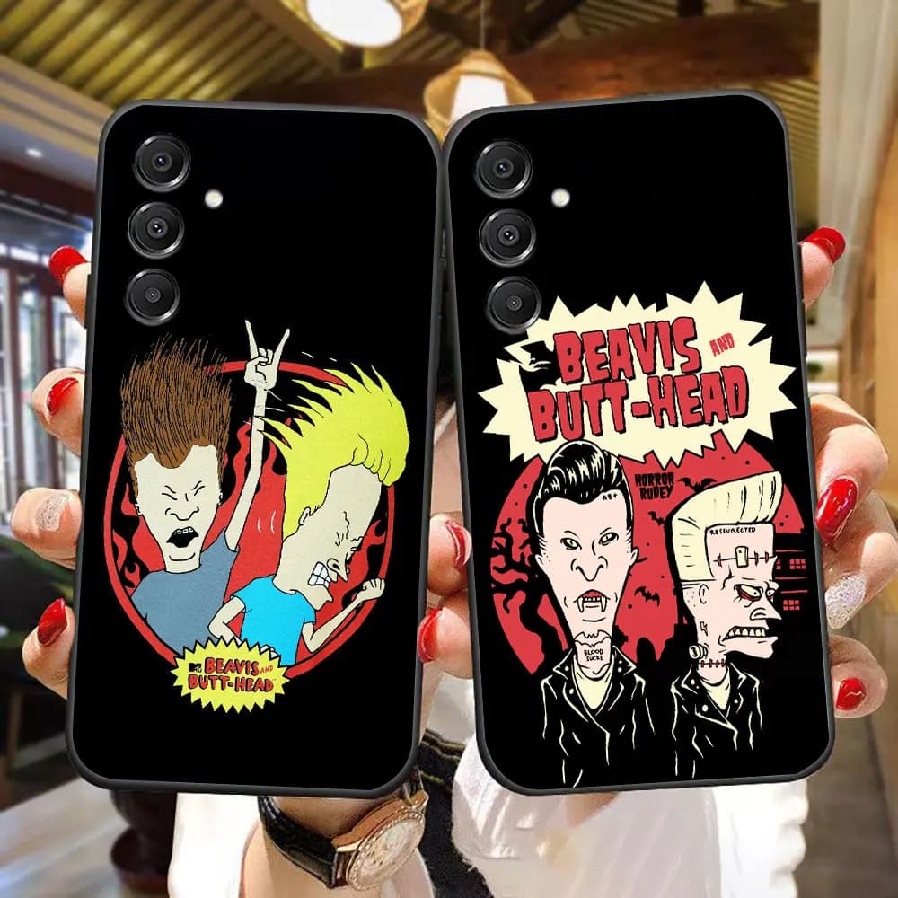 Cartoon Beavis Butthead Cover Phone Case For Samsung A07 A06 A05S A04 A03S A10 A12 A13 A24 A30 A50 NOTE 10 20 M16 M33 M53 Capa