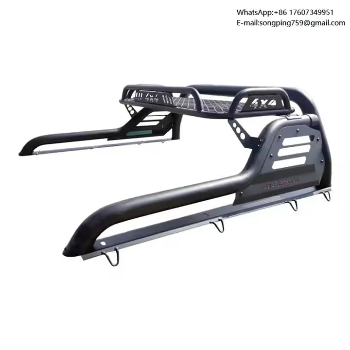 Car Exterior Accessories Steel Roll Bar Sport Bar with Basket Rack for Toyota Tacoma 2016-2019 4WD Easy Installation